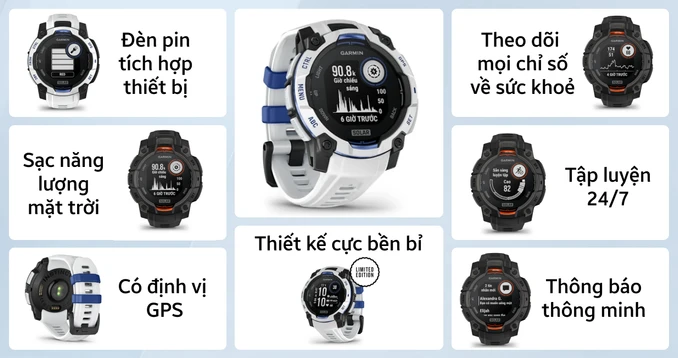 Đồng hồ thông minh Garmin Instinct 3 Supernova Solar 45mm