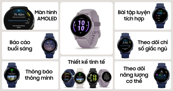 Đồng hồ thông minh Garmin Vivoactive 5