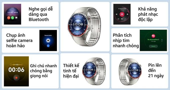 Đồng hồ thông minh Huawei Watch GT 6 Pro Dây Titanium