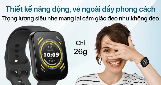 Đồng hồ Amazfit Bip giá rẻ Giảm thẳng 740K, Trả góp 0%