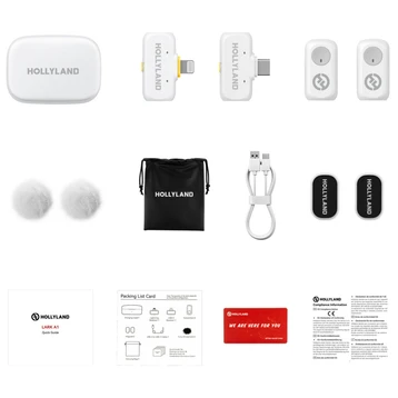 Microphone thu âm không dây Hollyland Lark A1 combo USB-C + Lightning RX Microphone thu âm không dây Hollyland Lark A1 combo USB-C + Lightning RX - 6