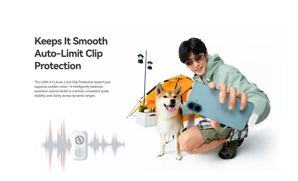 Microphone thu âm không dây Hollyland Lark A1 combo USB-C + Lightning RX - 10