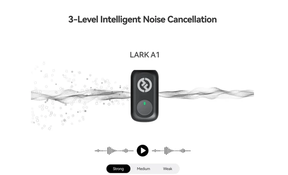 Microphone thu âm không dây Hollyland Lark A1 Mini Duo USB-C RX Microphone thu âm không dây Hollyland Lark A1 Mini Duo USB-C RX - 6