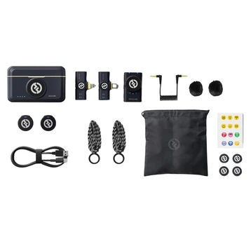 Microphone thu âm không dây Hollyland Lark M2 Combo Duo Camera + USB-C + Lightning RX - 2