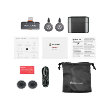 Microphone thu âm không dây Hollyland Lark M2S Duo USB-C RX - 4