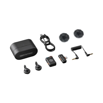 Microphone thu âm không dây Hollyland Lark M2S Mini Combo Camera + USB-C RX Microphone thu âm không dây Hollyland Lark M2S Mini Combo Camera + USB-C RX - 2