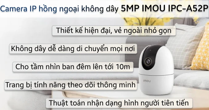 Camera IP 360 độ 5MP IMOU IPC-A52P