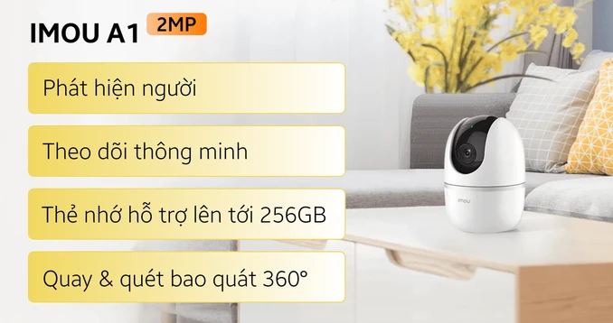 Camera IP hồng ngoại không dây 2.0 MP IMOU IPC-A22EP 1080P