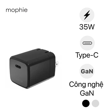 SẠC MOPHIE 40W CÔNG SUẤT LỚN CHÂN GẬP TIỆN LỢI