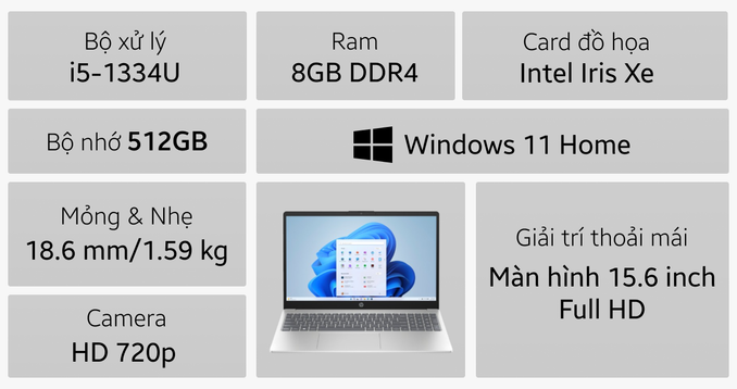 Laptop HP 15-FD0237TU 9Q972PA