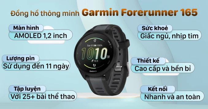 Đồng hồ thông minh Garmin Forerunner 165