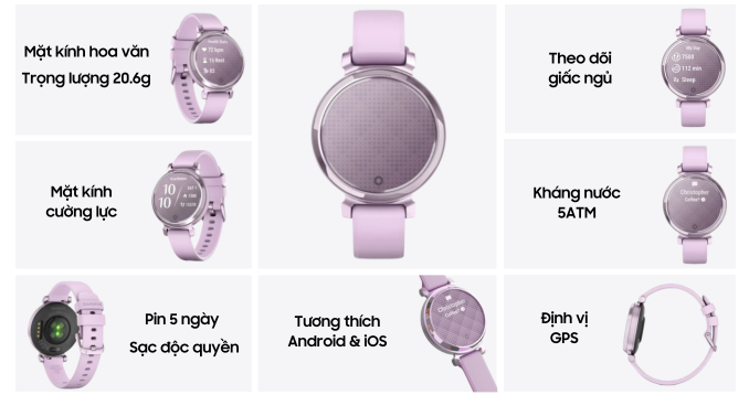 Đồng hồ thông minh Garmin lily 2 Silicone
