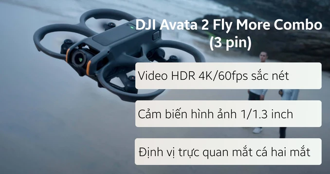 Flycam DJI Avata 2 Fly More Combo (3 pin)