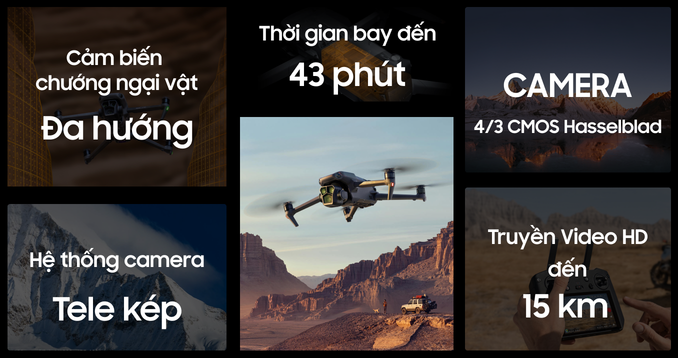 Flycam DJI Mavic 3 Pro (DJI RC)