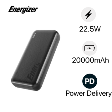Pin sạc dự phòng Energizer 20000mAh /3.7V Li-Polymer - UE20055PQ | chính  hãng, giá rẻ