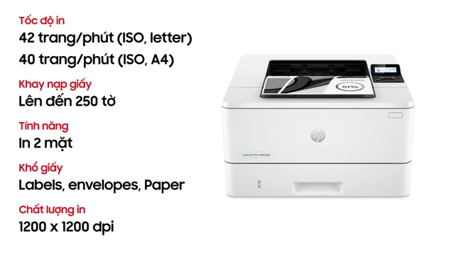 Máy in HP LaserJet Pro 4003dw