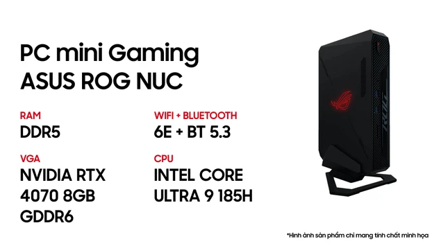Máy tính PC Mini Asus ROG NUC 14TH Scorpion Canyon U9