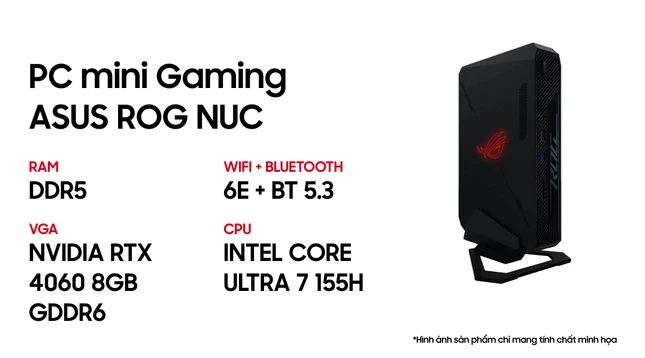 Máy tính PC Mini Asus ROG NUC 14TH Scorpion Canyon U7