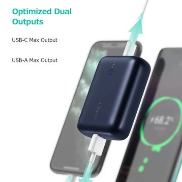 Pin Sạc Dự Phòng Aukey 10000MAH PD 20w & Qc 3.0 (PB-N83S) | chính