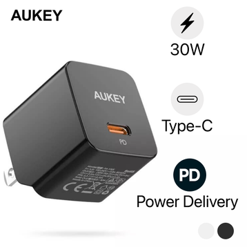 CỦ SẠC AUKEY 30W HỖ TRỢ SẠC NHANH CÔNG NGHỆ MỚI NHẤT