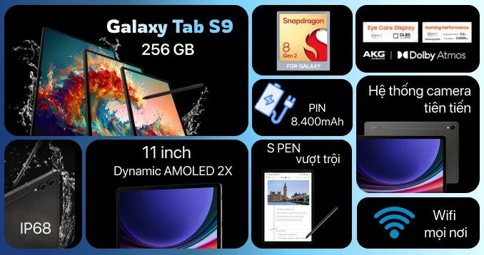Samsung Galaxy Tab S9 Wifi 12GB 256GB