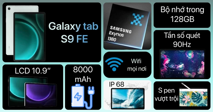 Samsung Galaxy Tab S9 FE WIFI 6GB 128GB