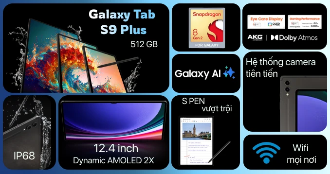 Samsung Galaxy Tab S9 Plus Wifi 12GB 512GB