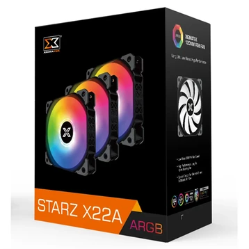 Quạt LED Xigmatek Starz X22A (Black ARGB X3) - 7