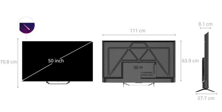 Google Tivi AQUA QLED 4K 50 inch 2024 (AQT50S80EUX)