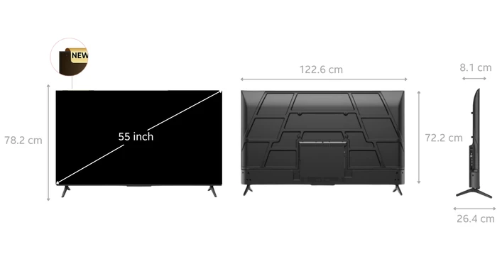 Google tivi Coocaa QD-Mini Led 4K 55 inch 2025 (55V75)