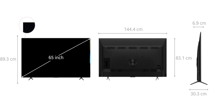 Google Tivi TCL QLED 4K 65 inch 2024 (65C69B)