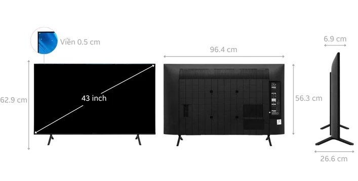 Google Tivi Sony 4K 43 inch (K-43S30)
