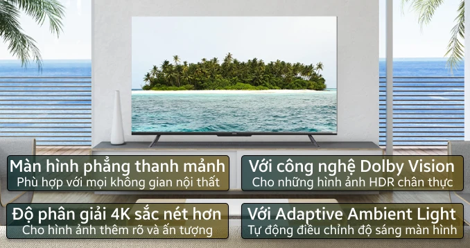 Google Tivi Coocaa 4K 50 inch 50Y73 2024