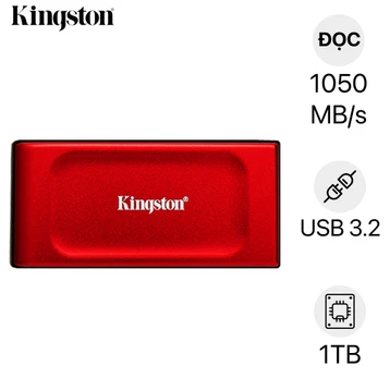 Ổ cứng di động SSD Kingston XS1000 USB 3.2 Gen 2 1TB Đỏ - 1