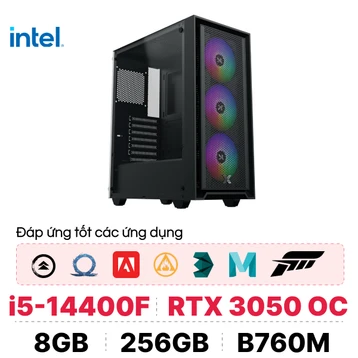 PC CPS Đồ Hoạ D06 i5 14400F / 8GB - 256GB / RTX 3050
