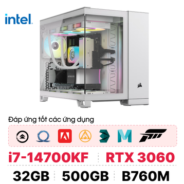 PC CPS Đồ Hoạ D08 i7 14700KF / 32GB - 500GB / RTX 3060