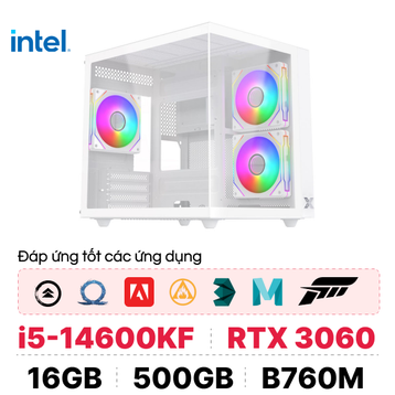 PC CPS Đồ Hoạ D07 i5 14600F / 16GB - 500GB / RTX 3060