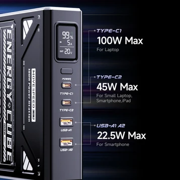 Pin dự phòng MoveSpeed 70000mAh 145W 2C2A tích hợp màn hình, đèn pin LED, SOS mode Z70Promax - 6