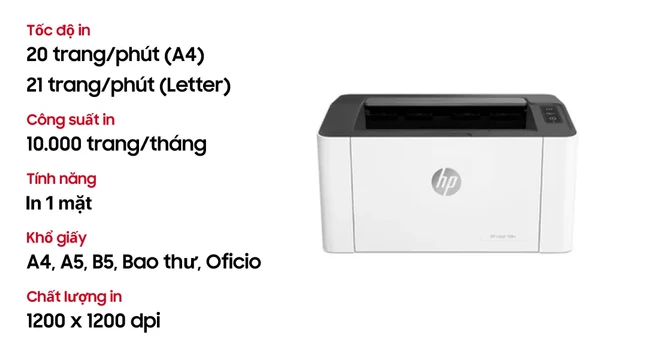Máy in HP Laser 108W (4ZB80A)