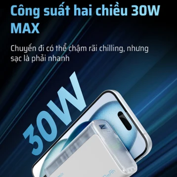 Pin dự phòng Cuktech CP13 1C1A 10000mAh 30W PB100S - 6