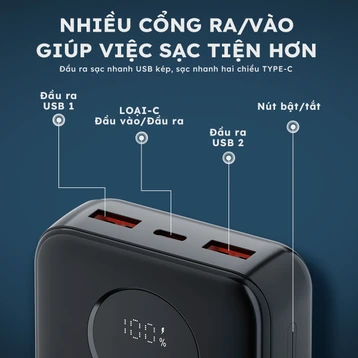 Pin dự phòng StarGO Star X2 Lite 20000mAh 22.5W - 5