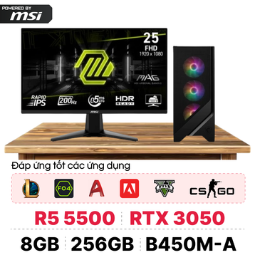 PC CPS X MSI Gaming AMD R5 Kèm màn hình Giá rẻ, trả góp 0%