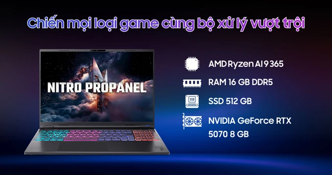 Laptop Acer Gaming Nitro ProPanel AN16S-61-R193 - 2