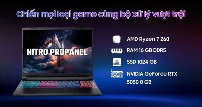 Laptop Acer Gaming Nitro ProPanel ANV16S-41-R337 - 2