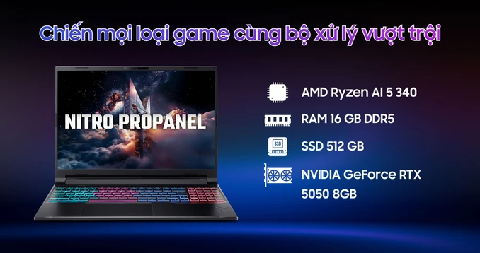 Laptop Acer Gaming Nitro ProPanel ANV16S-61-R0B8 - 2