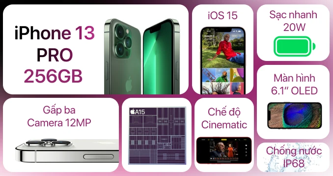 iPhone 13 Pro 256GB | Chính hãng VN/A