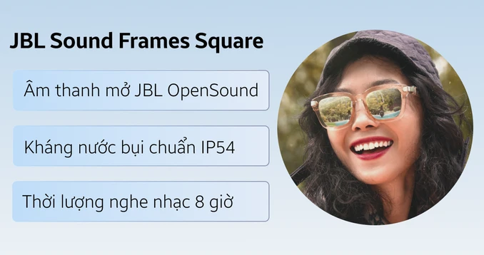 Kính phát nhạc JBL Sound Frames Square - 1