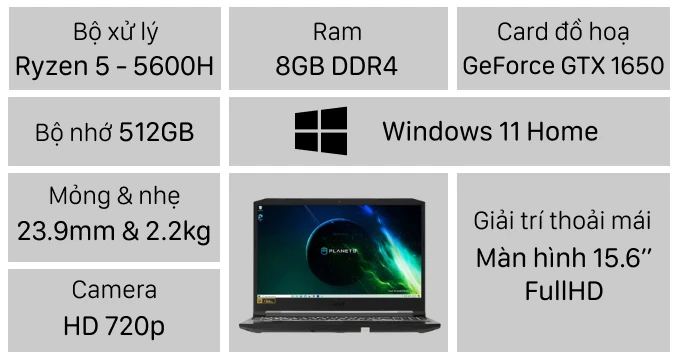 Laptop Gaming Acer Nitro 5 AN515-45-R6EV NH.QBMSV.006