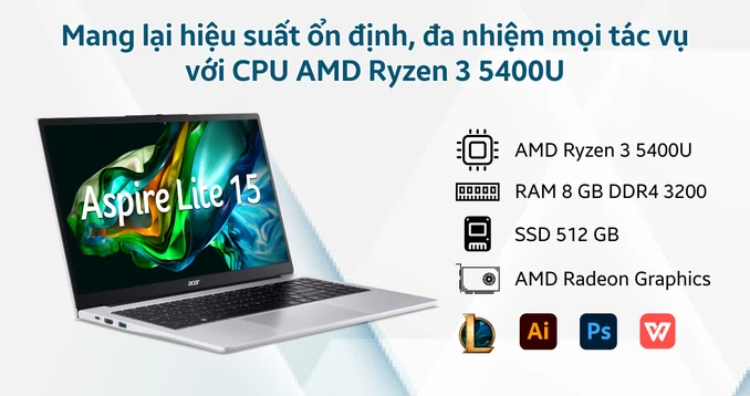 Laptop Acer Aspire Lite 15 AL15-46P-R73C - 2