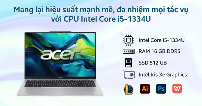 Laptop Acer Aspire Lite 16 Gen 2 AL16-52P-572A
